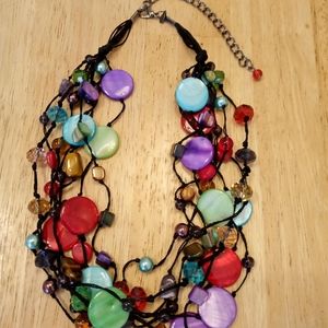 Vintage (retired) Premier Designs glass necklace